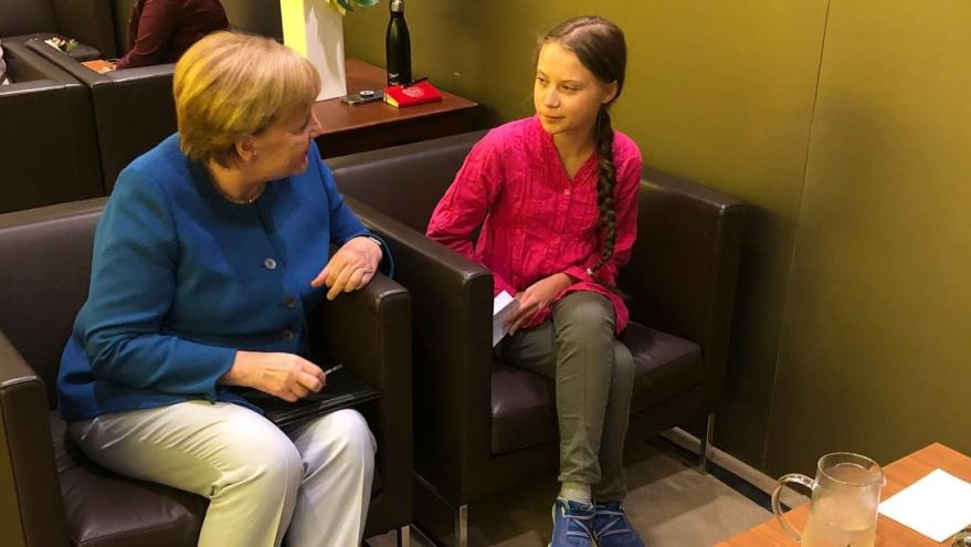 Deutschland: Angela Merkel trifft Greta Thunberg