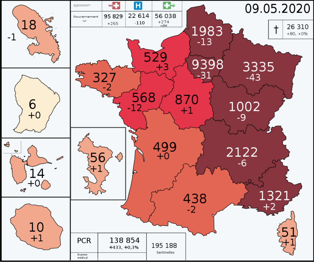 Frankreich: Zahlreiche COVID19-Neuinfektionen