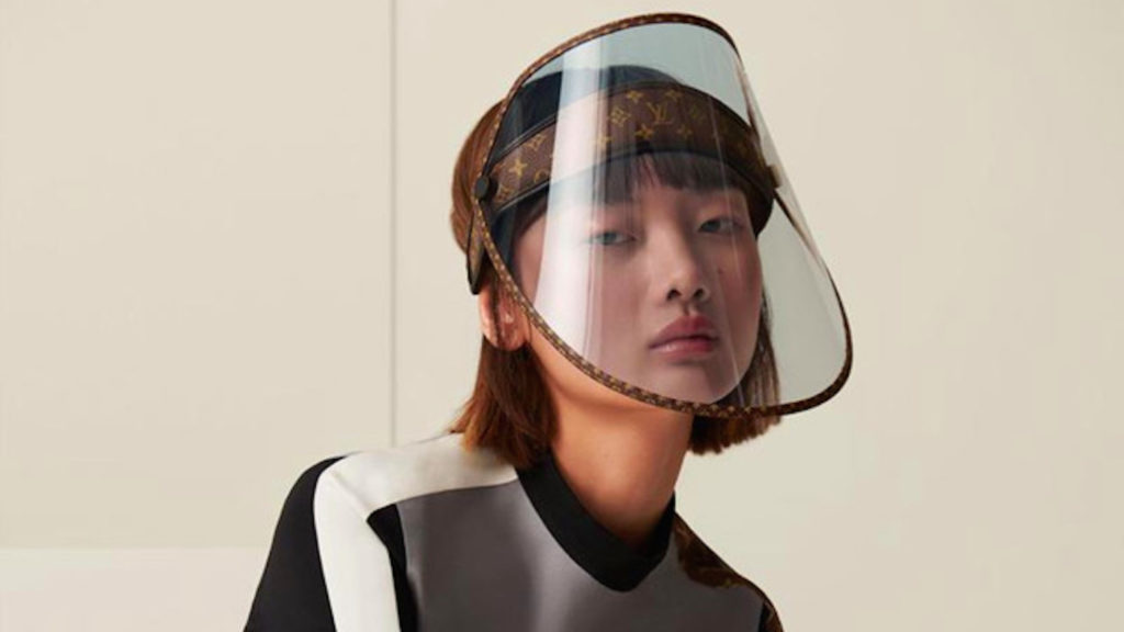 Luxus-Face-Shield von Louis Vuitton