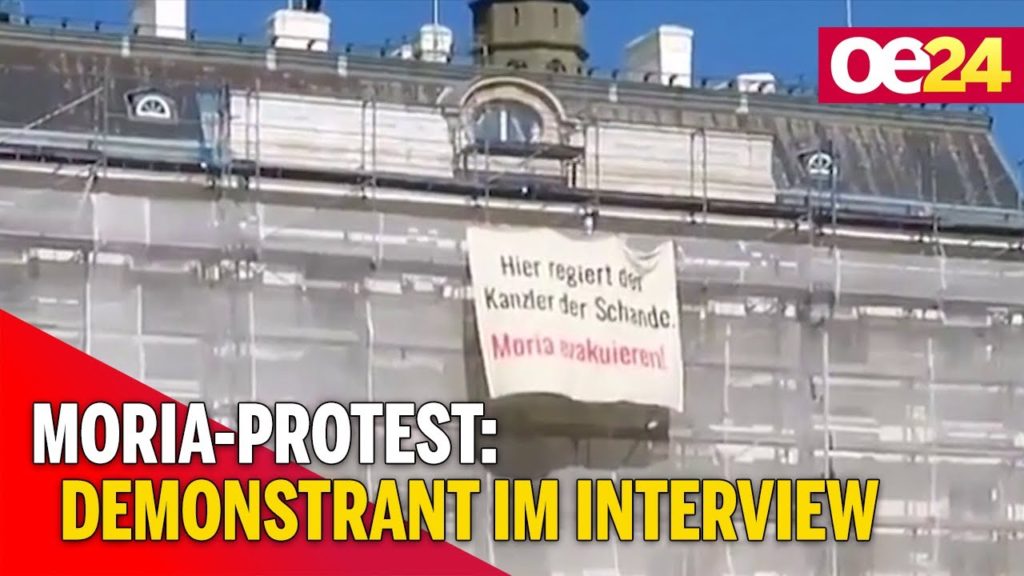 Moria-Protest am Kanzleramt: Demonstrant im Interview