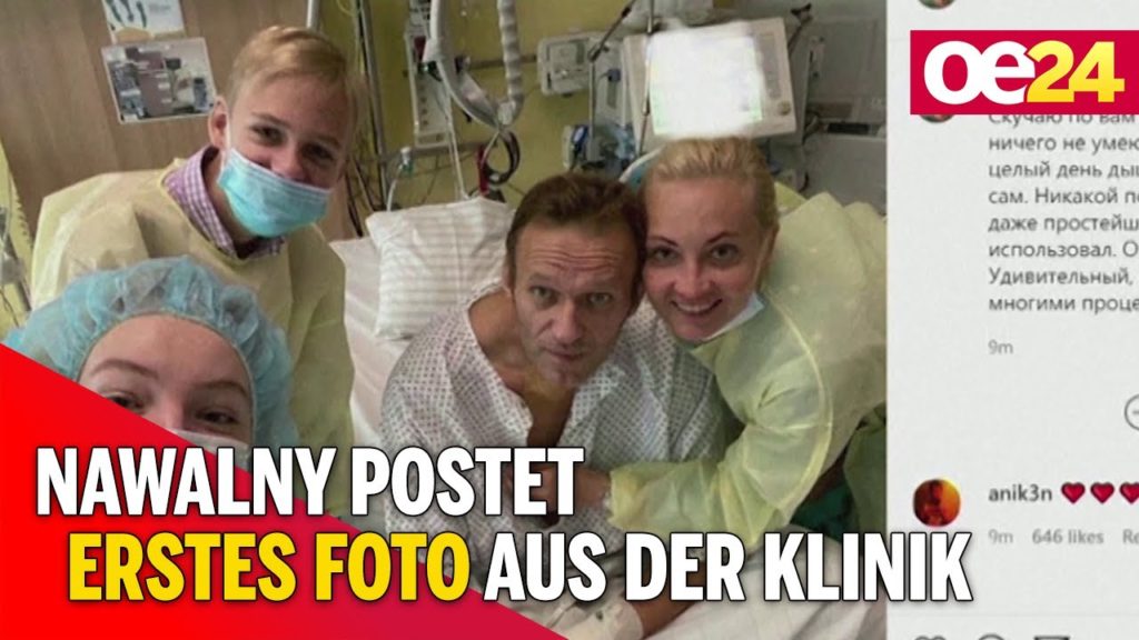 Nawalny postet erstes Foto aus der Klinik
