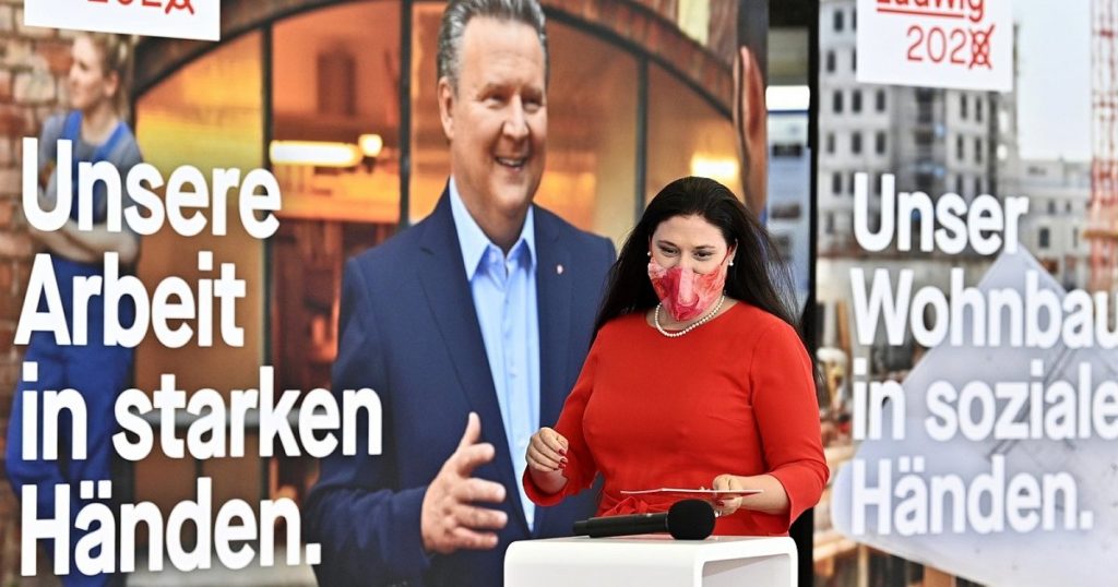 SPÖ: Wahlplakat Präsentation für Wien-Wahl