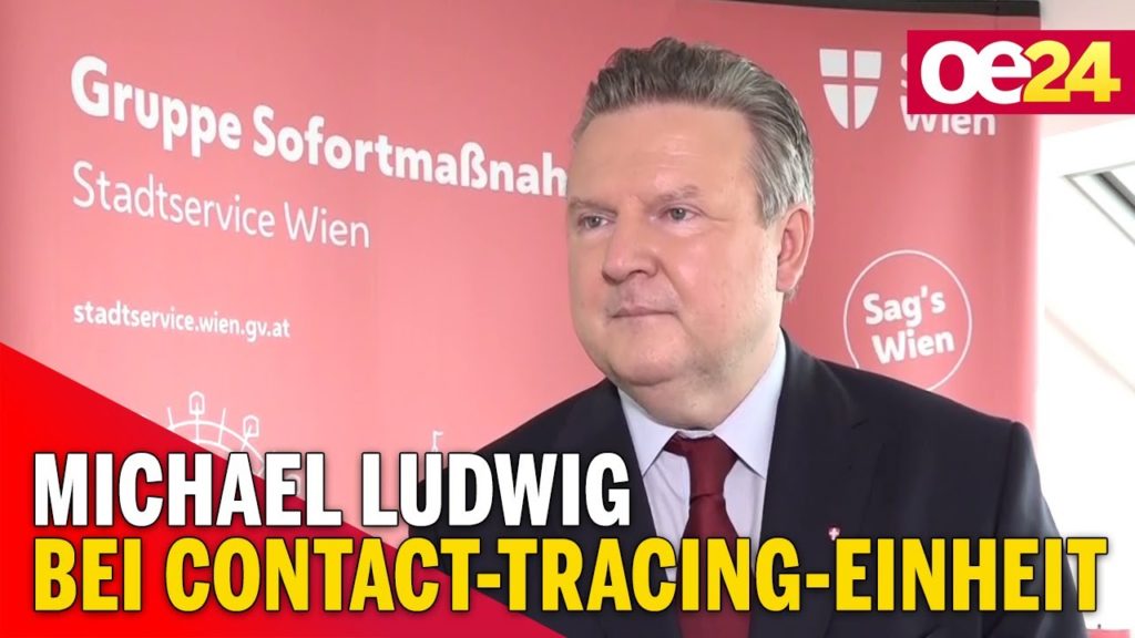 Michael Ludwig bei Contact-Tracing-Einheit