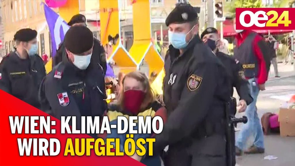 Wien: Klima-Demo wird aufgelöst