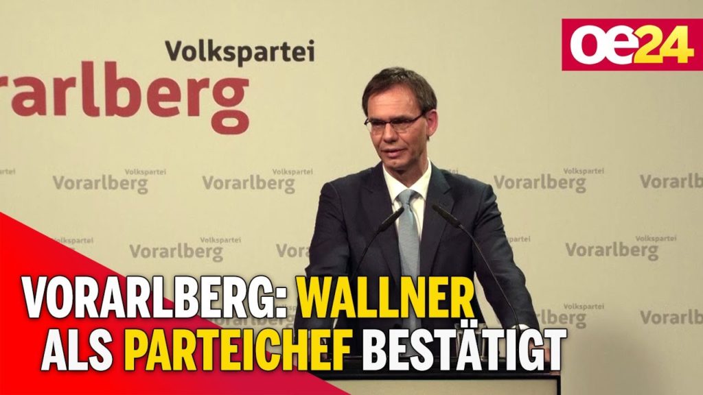 Vorarlberg: Wallner als Parteichef bestätigt