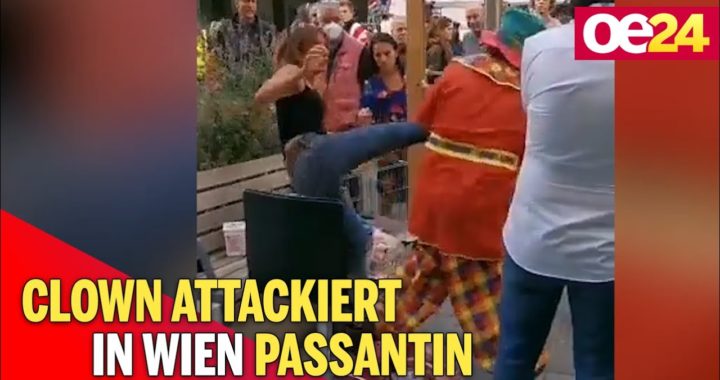 Clown attackiert in Wien Passantin