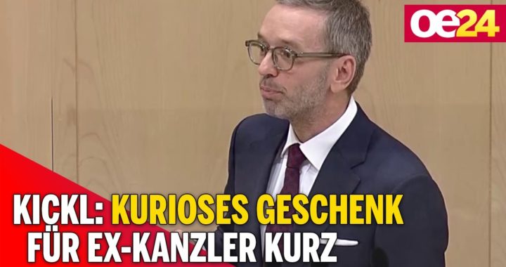 Kickl: Kurioses Geschenk für Ex-Kanzler Kurz