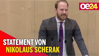 Nationalrat-Sondersitzung: Statement von Nikolaus Scherak