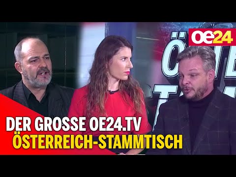 Der große oe24.TV Österreich Stammtisch mit Andrea Lautmann, Manuel Schmidt und Alexandra Psichos