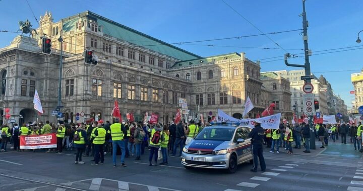 Mega-Demo legt weiterhin Wiener City lahm