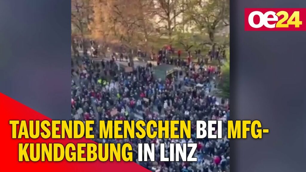 Tausende Menschen bei MFG-Kundgebung in Linz