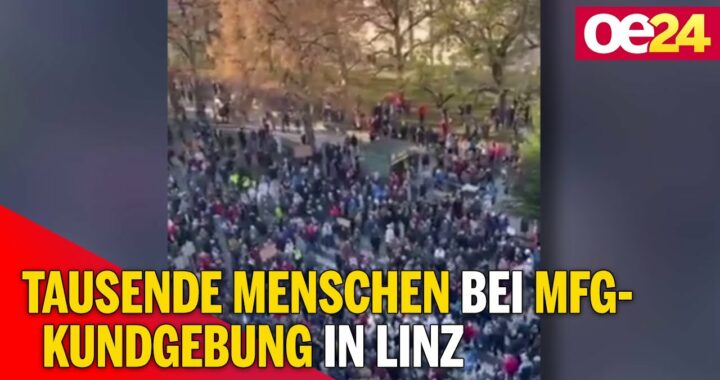 Tausende Menschen bei MFG-Kundgebung in Linz