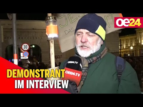 Demonstrant im Interview: 40.000 Impfgegner ziehen über den Ring
