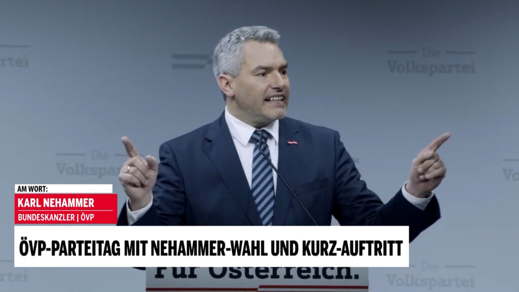 Karl Nehammer am ÖVP-Parteitag