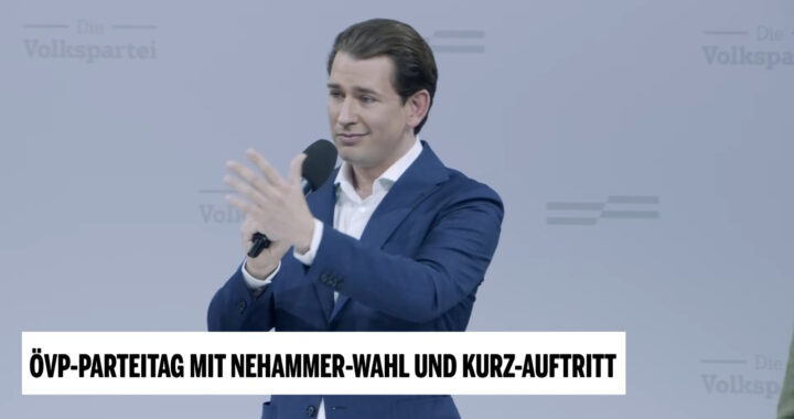 ÖVP-Parteitag: Auftritt von Ex-Kanzler Kurz