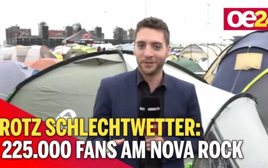 Trotz Schlechtwetter: 225.000 Fans am Nova Rock