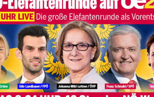 Die oe24-Elefantenrunde zur NÖ-Wahl 2023