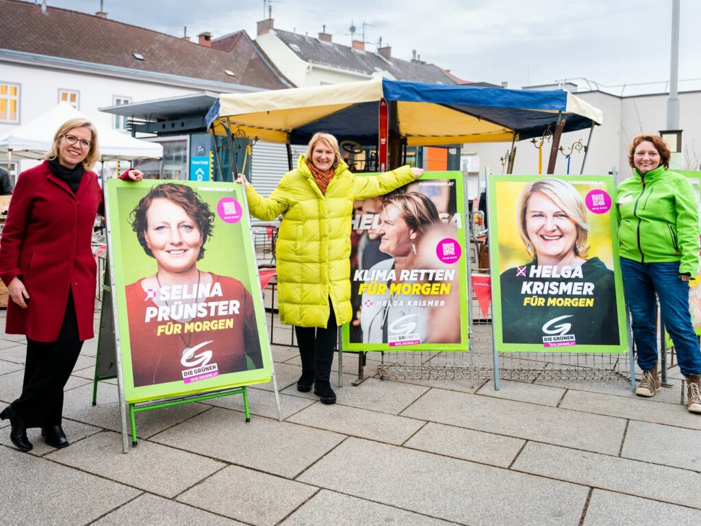 NÖ-Wahlkampf: Grünen präsentieren 2. Plakatwelle