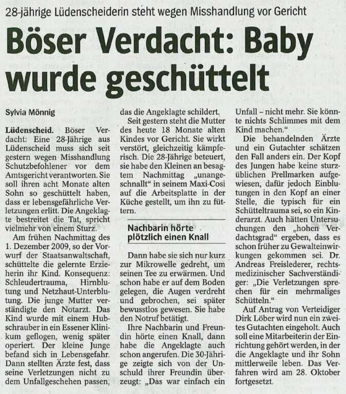 Baby in Lebensgefahr: Eltern wegen Verdacht der Misshandlung in Haft