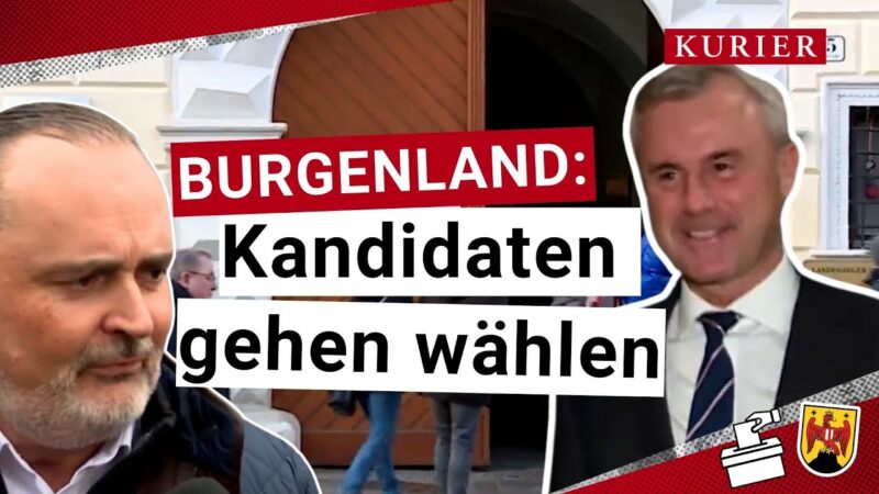 Burgenlandwahl 2025: Kandidaten geben Stimmen ab