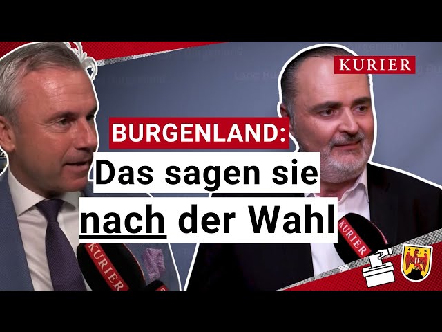 Burgenlandwahl 2025: Statements von Doskozil, Hofer, Sagartz und Petrik
