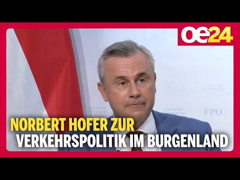 Norbert Hofer zur Verkehrspolitik im Burgenland