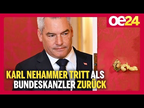 Karl Nehammer tritt als Bundeskanzler zurück