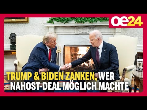Trump & Biden zanken, wer Nahost-Deal möglich machte