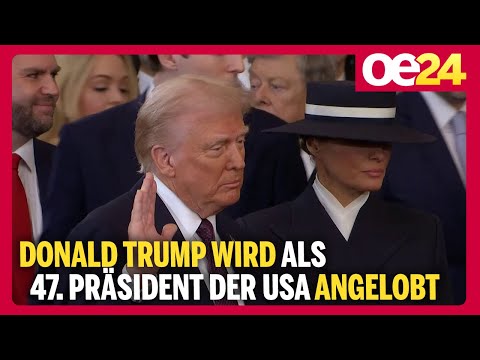 Donald Trump wird als 47. Präsident der USA angelobt
