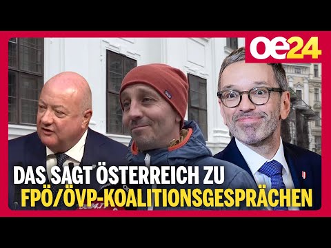 Das sagt Österreich zu FPÖ/ÖVP-Koalitionsgesprächen