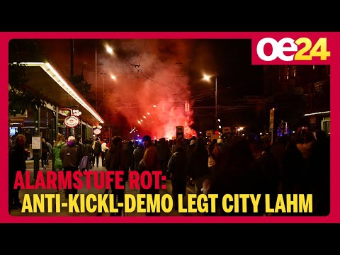 Alarmstufe Rot: Anti-Kickl-Demo legt City lahm