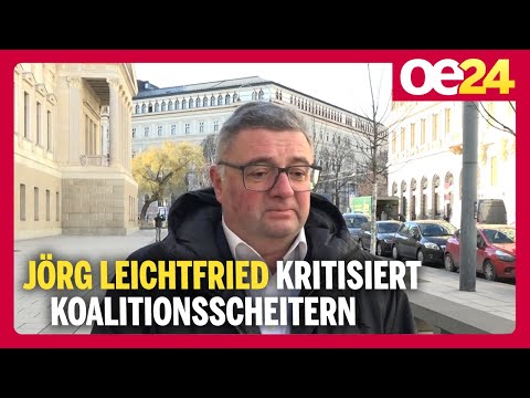 Jörg Leichtfried (SPÖ) kritisiert Koalitionsscheitern