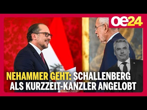 Nehammer geht: Schallenberg als Kurzzeit-Kanzler angelobt
