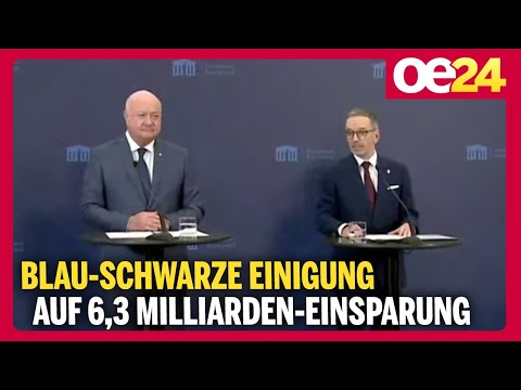 Blau-schwarze Einigung auf 6,3 Milliarden-Einsparung