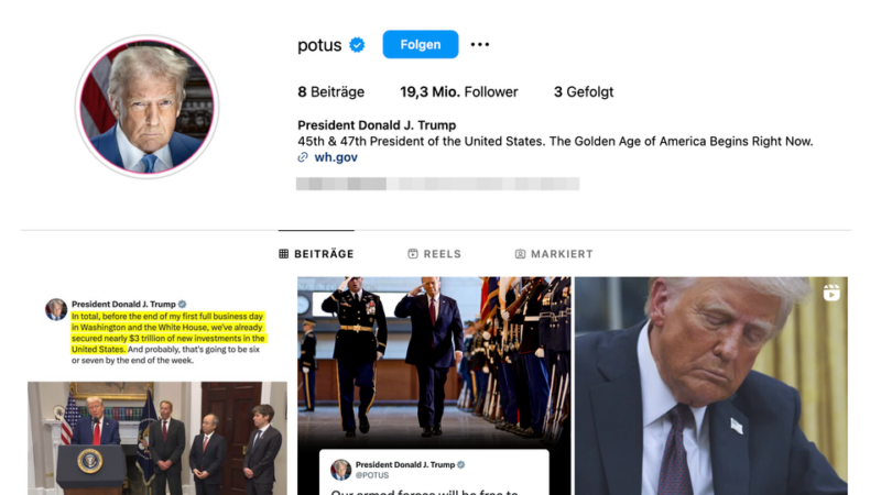 User können Trump nicht auf Instagram entfolgen: Das sagt Meta