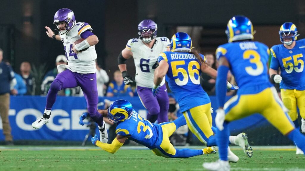 Vom Feuer vertrieben: Dann siegten die Rams in den NFL-Play-offs