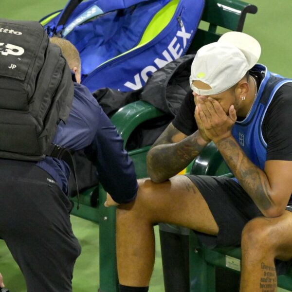 Da gab es bittere Tränen: Tennis-Exzentriker Kyrgios musste beim Comeback aufgeben