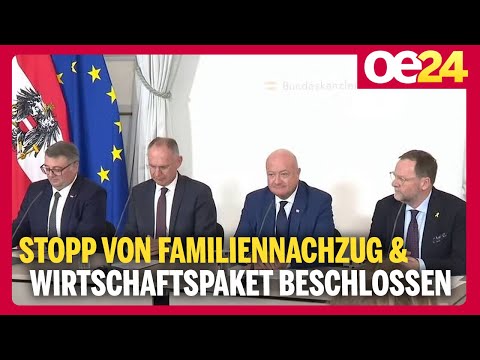 Regierung: Stopp von Familiennachzug & Wirtschaftspaket beschlossen