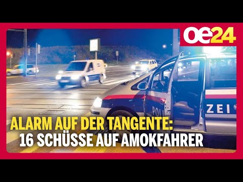 Alarm auf der Tangente: 16 Schüsse auf Amokfahrer