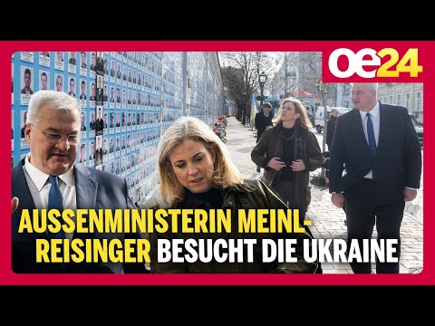 Außenministerin Meinl-Reisinger besucht die Ukraine