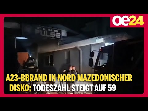 Brand in Nord Mazedonischer Disko: Todeszahl steigt auf 59