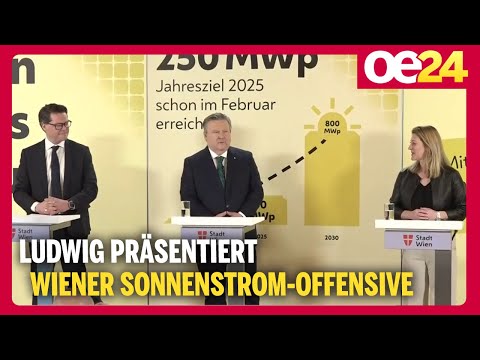 Ludwig präsentiert Wiener Sonnenstrom-Offensive