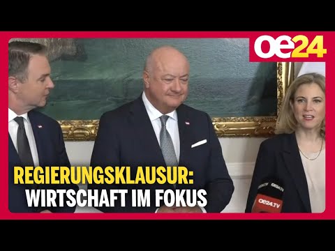 Regierungsklausur: WIrtschaft im Fokus | Pressekonferenz