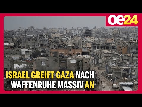 Israel greift Gaza nach Waffenruhe massiv an