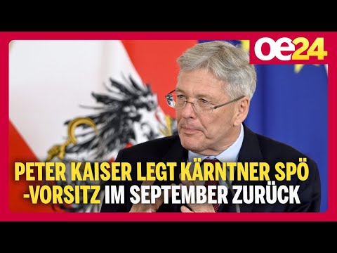 Peter Kaiser legt Kärntner SPÖ-Vorsitz im September zurück