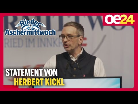 Herbert Kickl: Rede am Aschermittwoch
