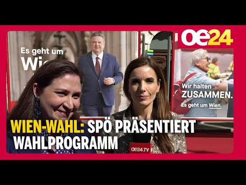 Wien-Wahl: SPÖ präsentiert Wahlprogramm