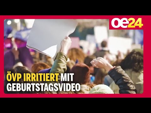ÖVP irritiert mit Geburtstagsvideo
