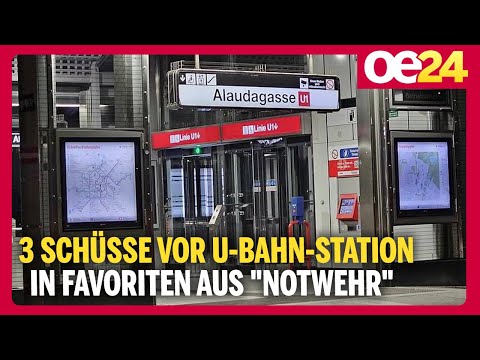 3 Schüsse vor U-Bahn-Station in Favoriten aus “Notwehr”