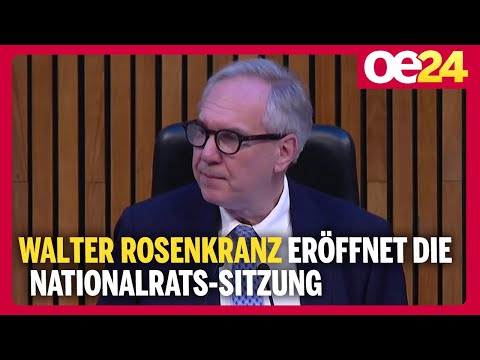 Walter Rosenkranz eröffnet die Nationalrats-Sitzung